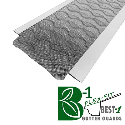 Best-1 Flex Fit Aluminum Gutter Guard with Stainless Steel Micro-Mesh, 75 ft (Best-1 Gutter Guards)