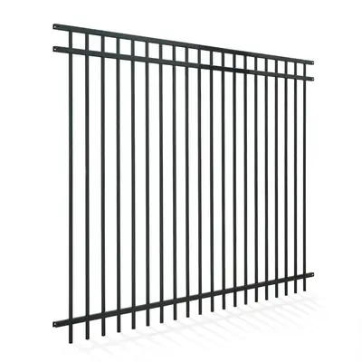 Fencer Wire 6 ft x 8 ft Heavy Duty Flat Top Steel Fence Panel (Fencer Wire)