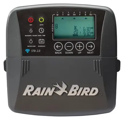 Rain Bird 8-Zone Smart Irrigation Controller Wi-Fi Timer Version 2.0, Indoor (Rain Bird Corporation)
